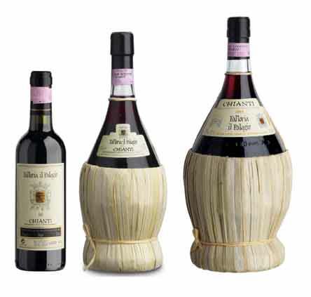 Fiasco = die typische Chianti-Bastflasche